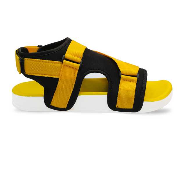 Footox Stylish Mens Sandals & Clogs (Yellow, 10) (F-846)