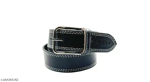 Leather Belt for Men (Pack of 2) (Multicolor, 26)