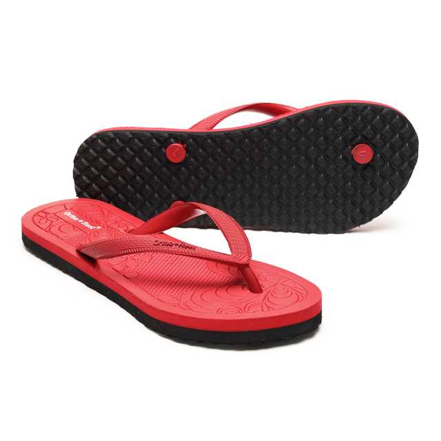 Pee Aar Industries Extra Soft Slipper for Women (Red, 4) (A-10)