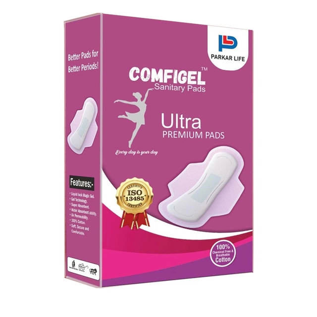 Comfigel 10 Pcs Ultra Sanitary Pads for Women (Set of 1)