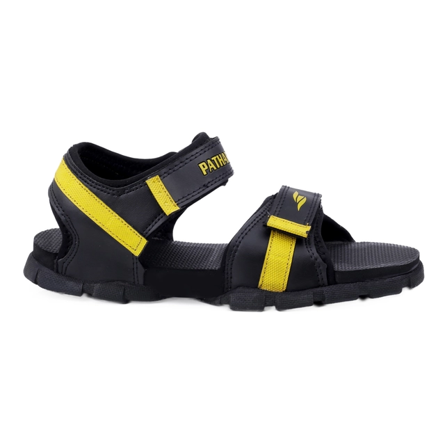 Sandals for Men (Yellow & Black, 6)