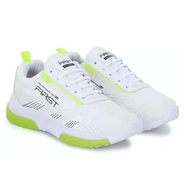 Sports Shoe For Men (White, 7) (First White)