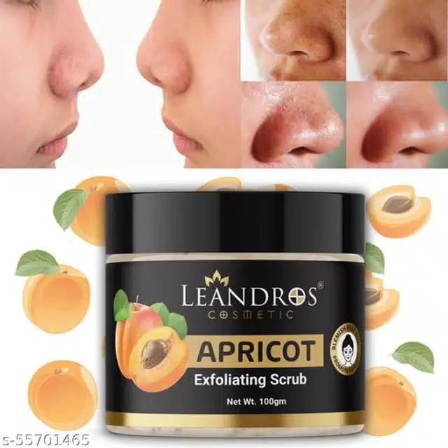 Leandros Cosmetic Face Scrubs for Men & Women (100 g)