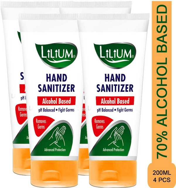 Alcohol Based Hand Sanitizer Set (Pack of 4) (4 X 200 ml) (GCI-579)