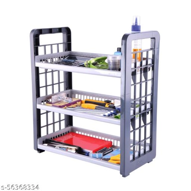 Plastic Multipurpose Storage Rack (Multicolor)