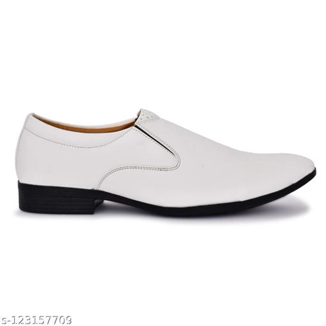 Formal Shoes for Men (White, 6)