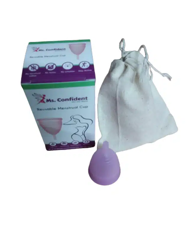 Reusable Menstrual Cup for Teenagers (Multicolor, 7.5 ml)