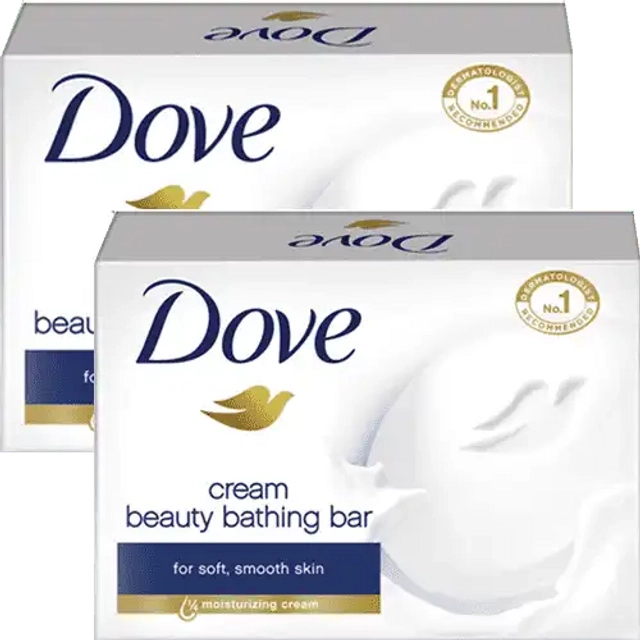 Dove Cream Beauty Bathing Soap Bar 2X50 g (Set Of 2)
