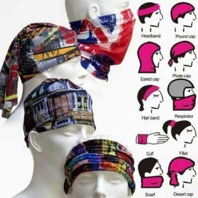 Face Mask for Men & Women (Multicolor, Pack of 5)