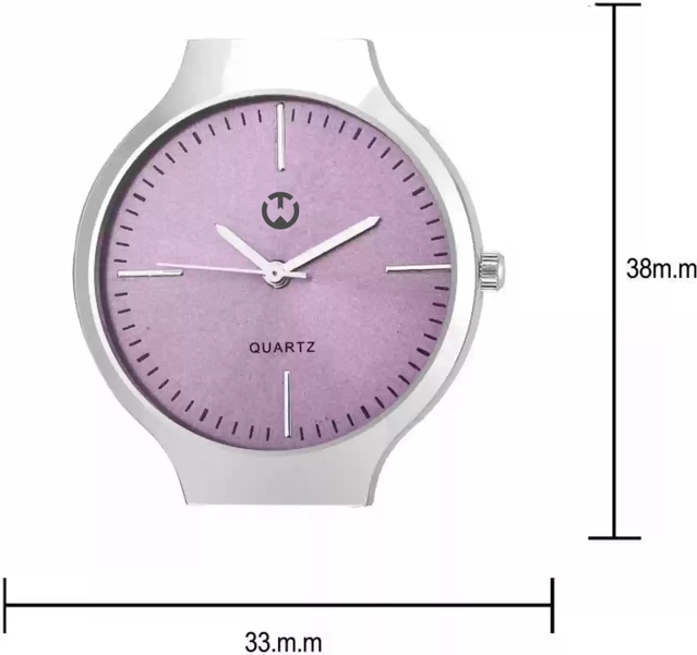 Analog Watch for Women (Silver & Purple)