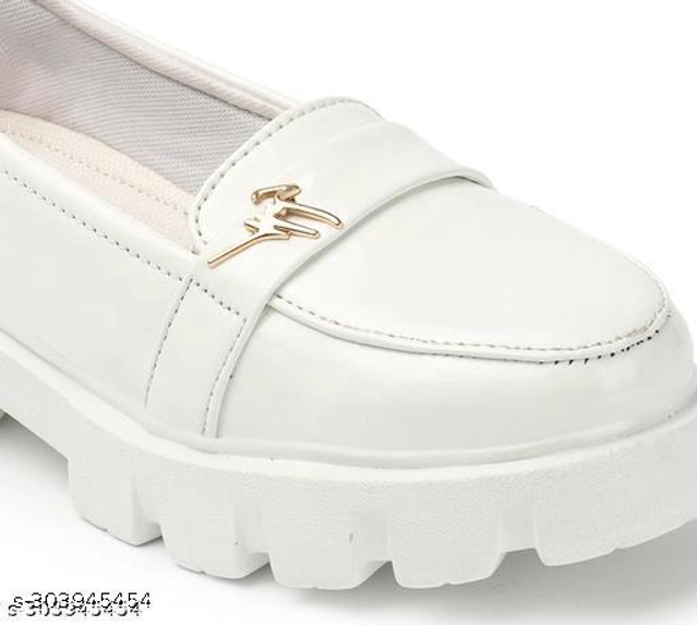 Loafers for Women (White, 3)