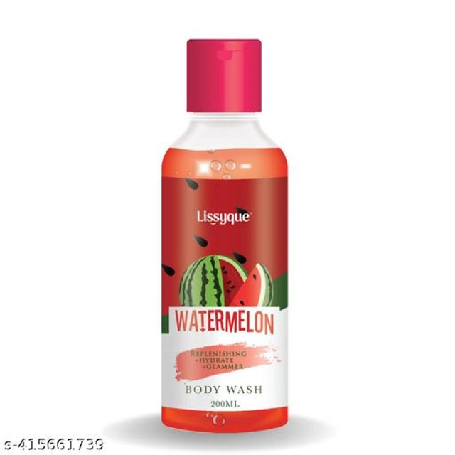  Lissyque Watermelon Body Wash For Hydration, Exfoliation, Long Lastign And Refreshing