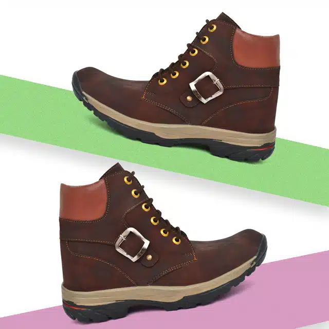 Boots for Men (Brown, 8)