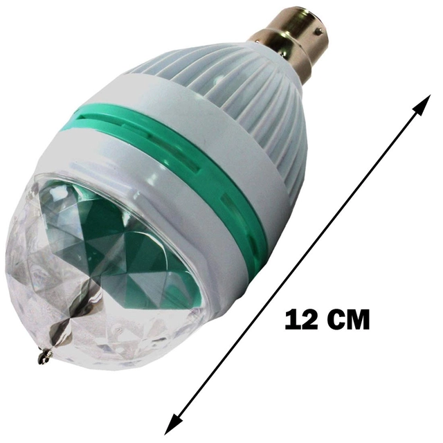 IMMUTABLE Rotatable LED Crystal Disco Bulb (Multicolor)