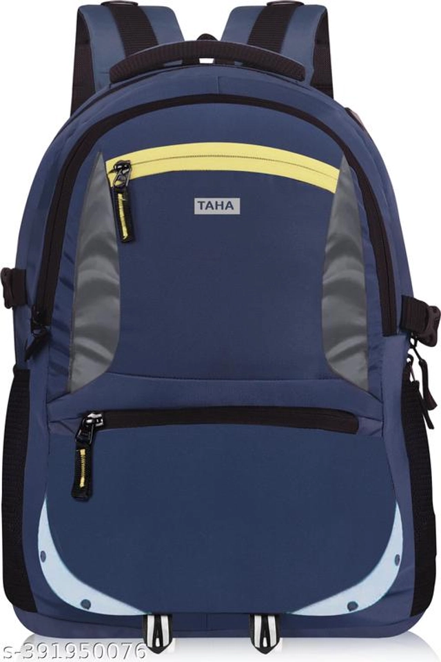 Polyester Backpack for Kids (Navy Blue, 35 L)