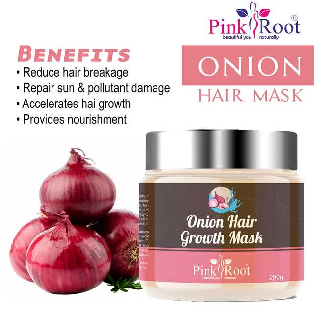 Pink Root Onion Hair Growth Mask (Pack Of 1, 200 g) (MI-69)