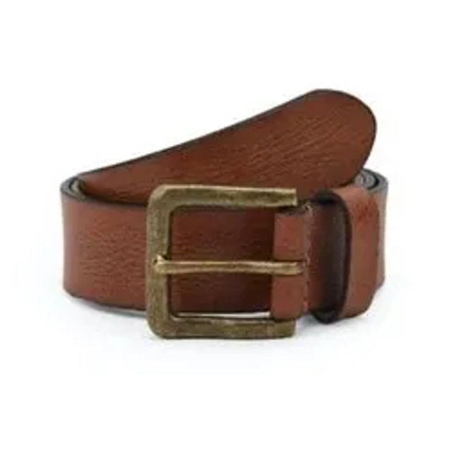 Faux Leather Belt for Men (Brown)