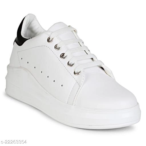 Casual Shoes for Women (White & Black, 3)