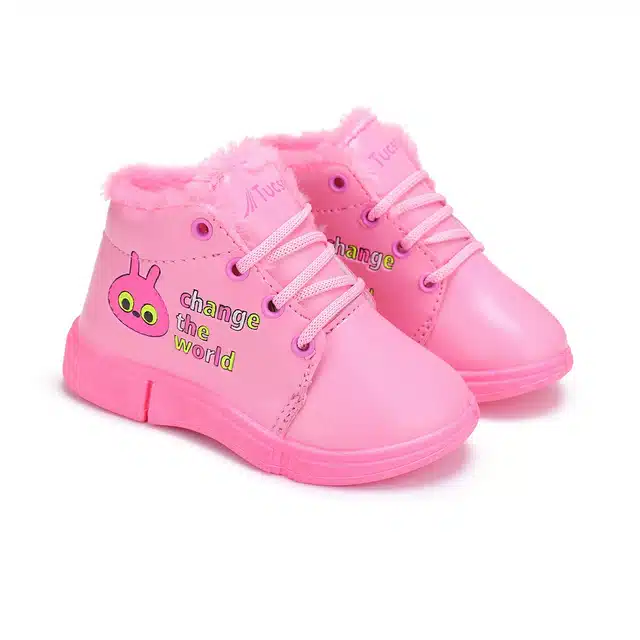 Boots for Girls (Pink, 7C)