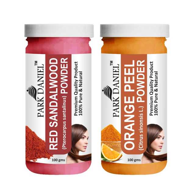 Park Daniel Premium Red Sandalwood Powder & Orange Peel Powder (Pack Of 2, 100 g) (SE-677)