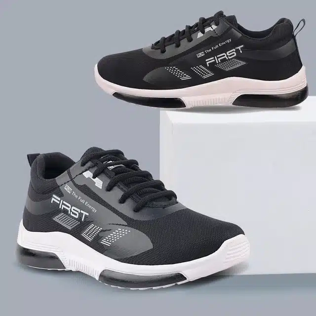 Sports Shoe For Men (Black, 7) (First Black)