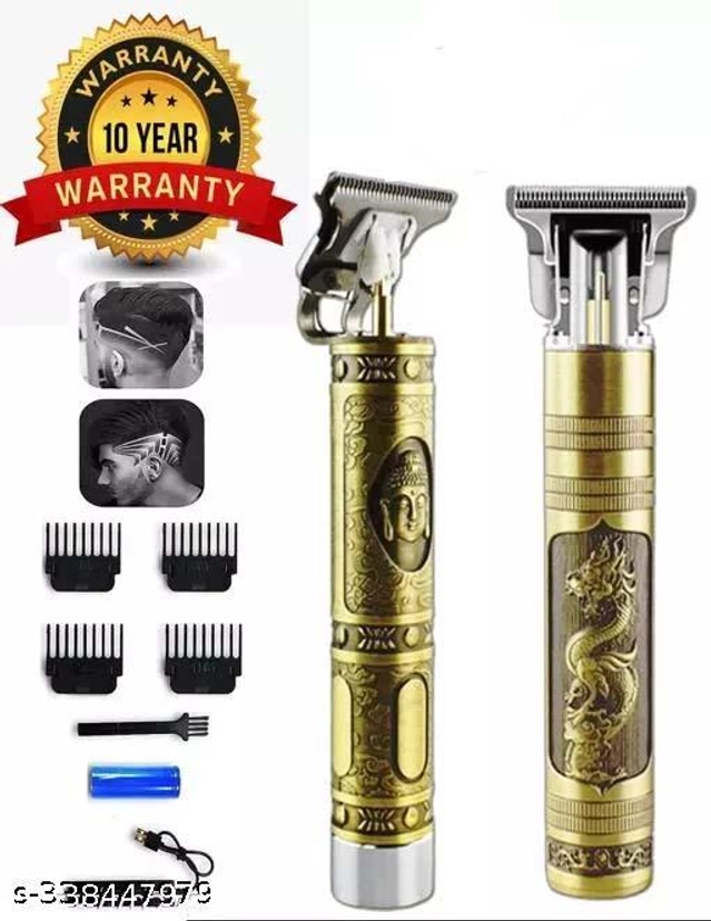 Metal Buddha Trimmer for Men (Gold)