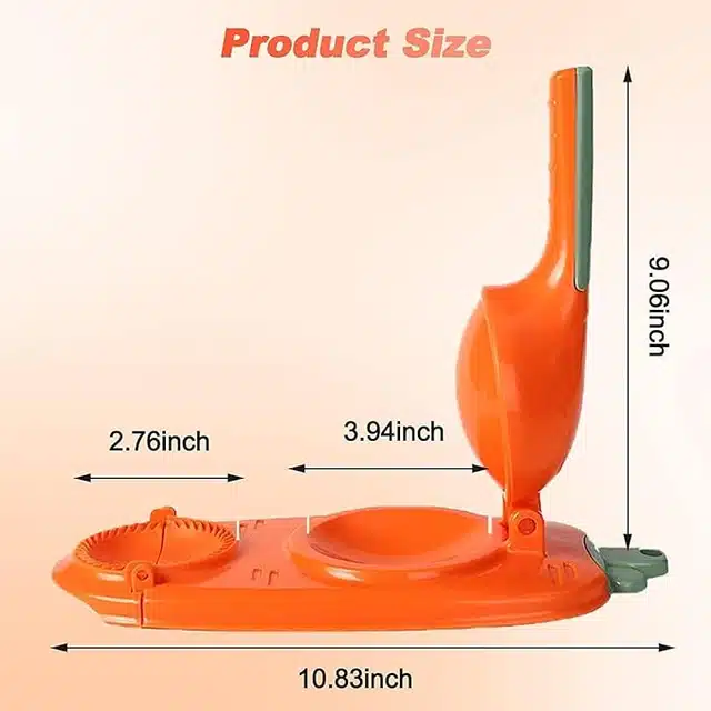 Plastic 2 in 1 Dumpling Maker Machine (Multicolor)