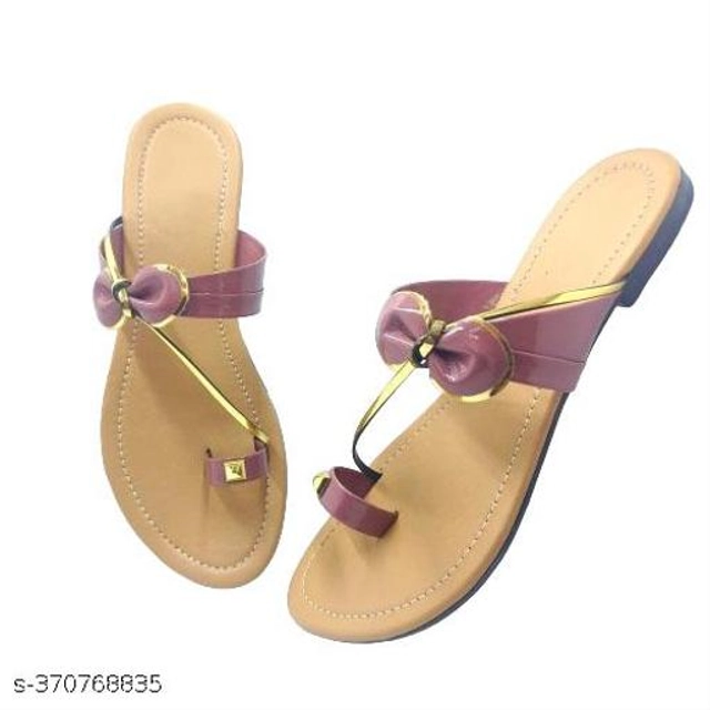 Flats for Women (Pink & Beige, 4)