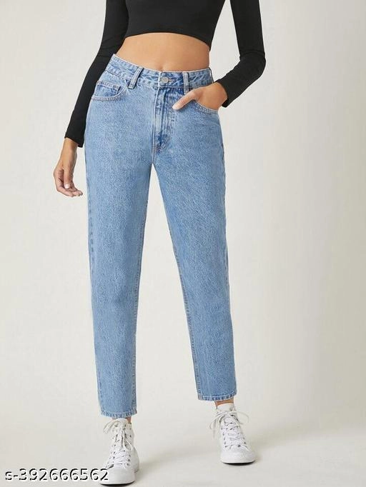 Denim Jeans for Women (Blue, 34)