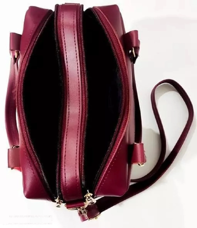 PU Sling Bag for Women (Maroon)