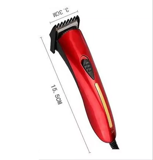 201B Professional Rechargeable Hair Trimmer for Men & Women (Red)