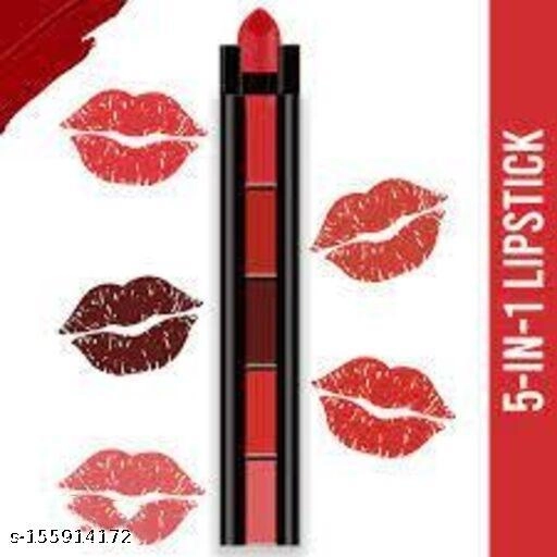 5 in 1 Mini Lipsticks for Women (Multicolor)