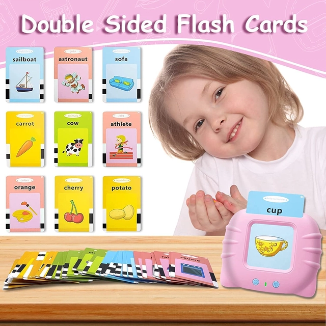 Learn with Fun 112 Pcs Talking Flashcards for Kids (Multicolor, Set of 1)