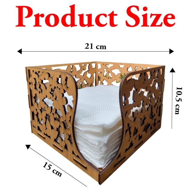 Wooden Tissue Paper Holder (Multicolor)