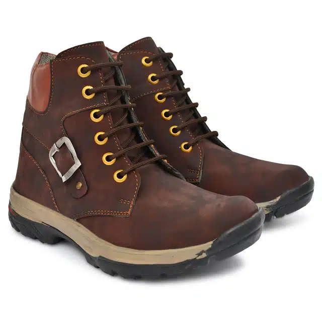 Boots for Men (Brown, 8)