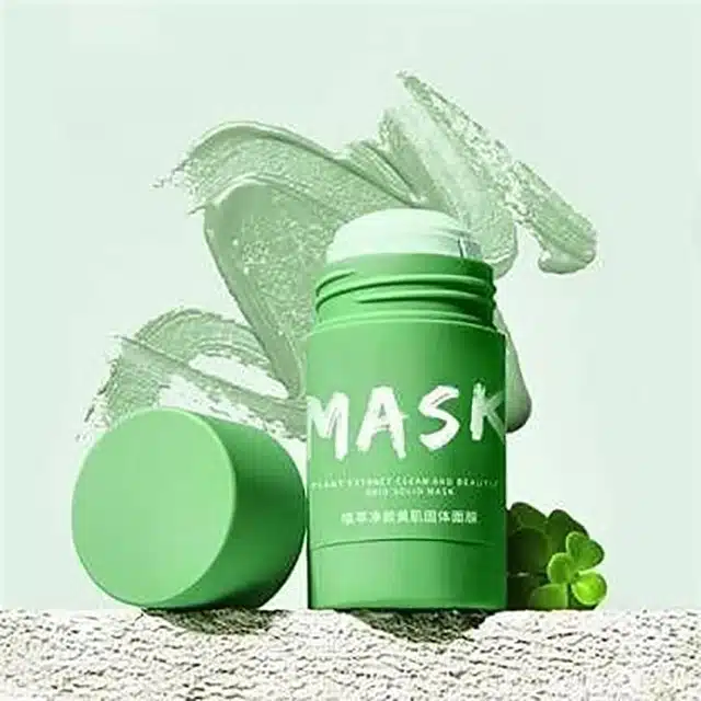 Green Tea Cleansing Face Mask Stick (Green )