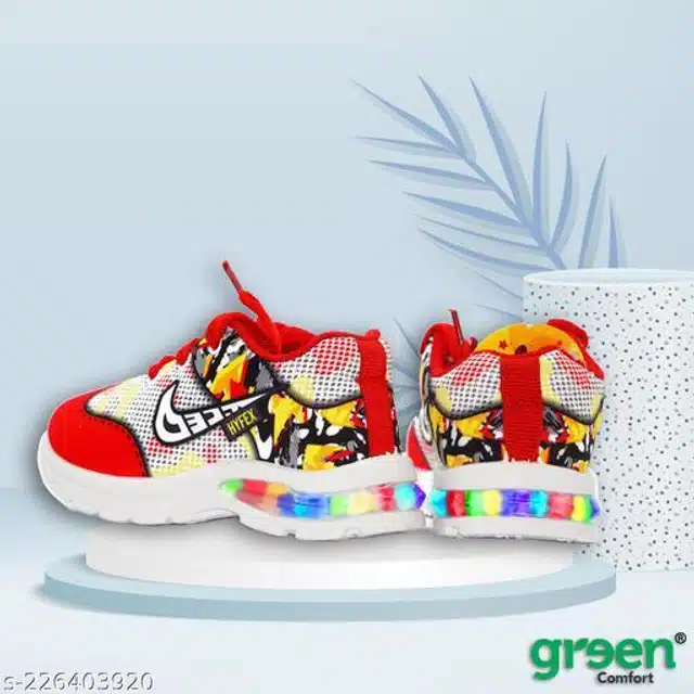 Casual Shoes for Kids (Red, 3.5-4 Years)