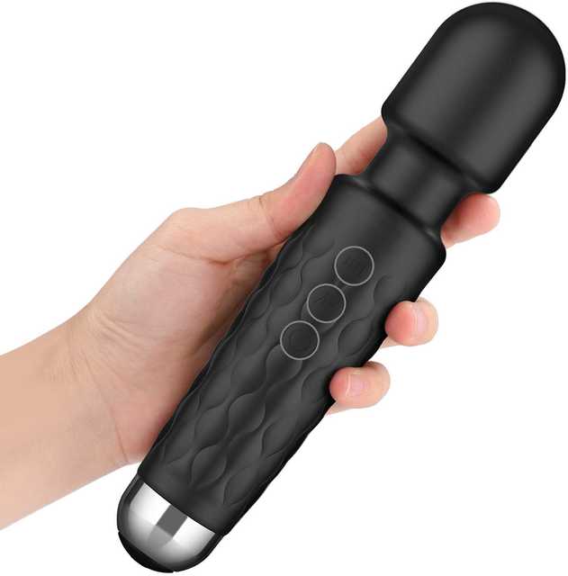 Rechargeable Personal Body Wand Cordless Eva Massager Machine with 28 Vibration Modes and Water Resistant (Pack of 1, Multicolor) (S23)