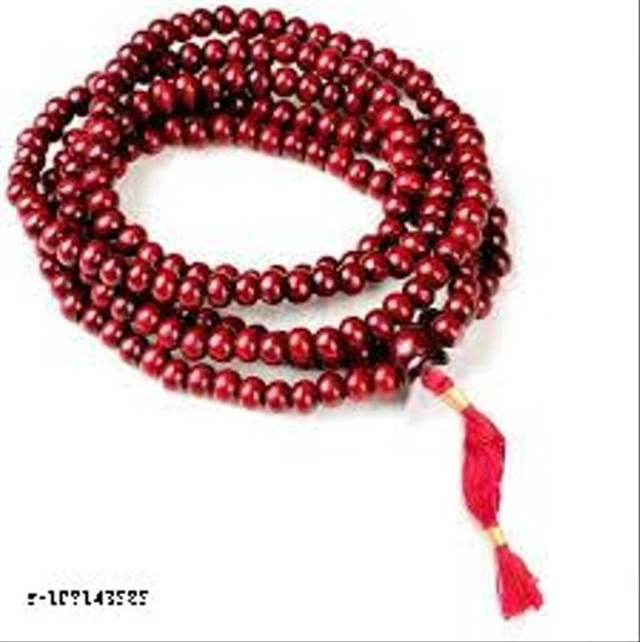 Red Chandan Beads Jap Mala (Brown)