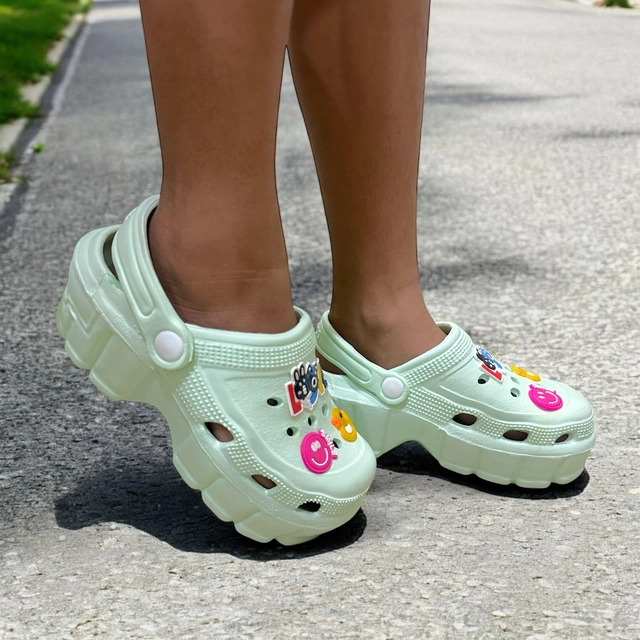 Clogs for Girls (Green, 35)