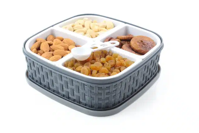 Plastic Spice & Dry Fruit Storage Box (Multicolor)