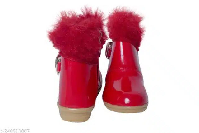 Boots for Girls (Red, 18-21 Months)