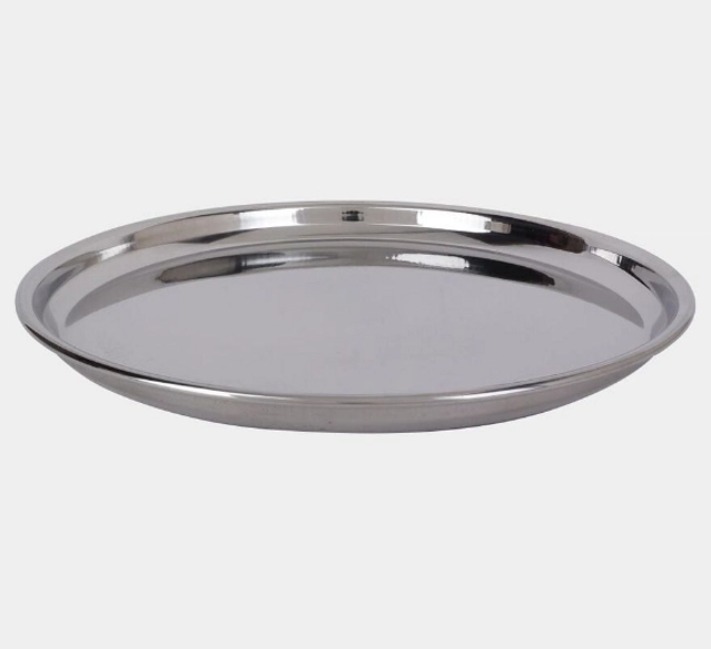 JENSONS Stainless Steel Light Full Plate (27.5 cm each, Pack of 4)