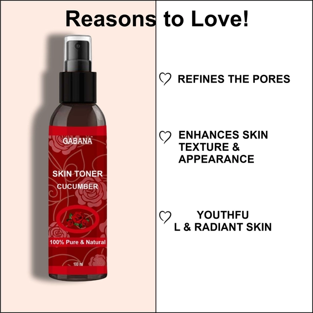 Combo of Gabana Honey & Rose Skin Toner Spray (100 ml, Pack of 2)