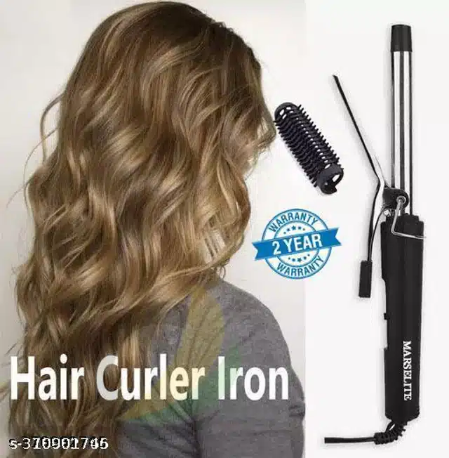 2 in 1 Hair Roller & Curler (Black)