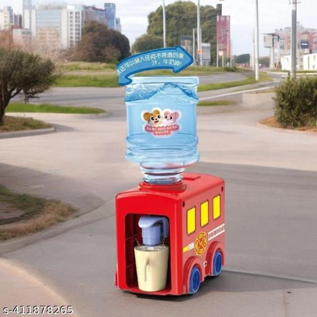 Fire Bus Water Dispenser  Early Development Toy for Kids (Red, 200 ml)