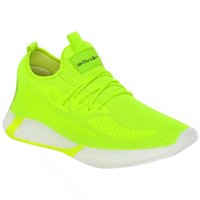 Sports Shoes for Men (Green & White, 6)