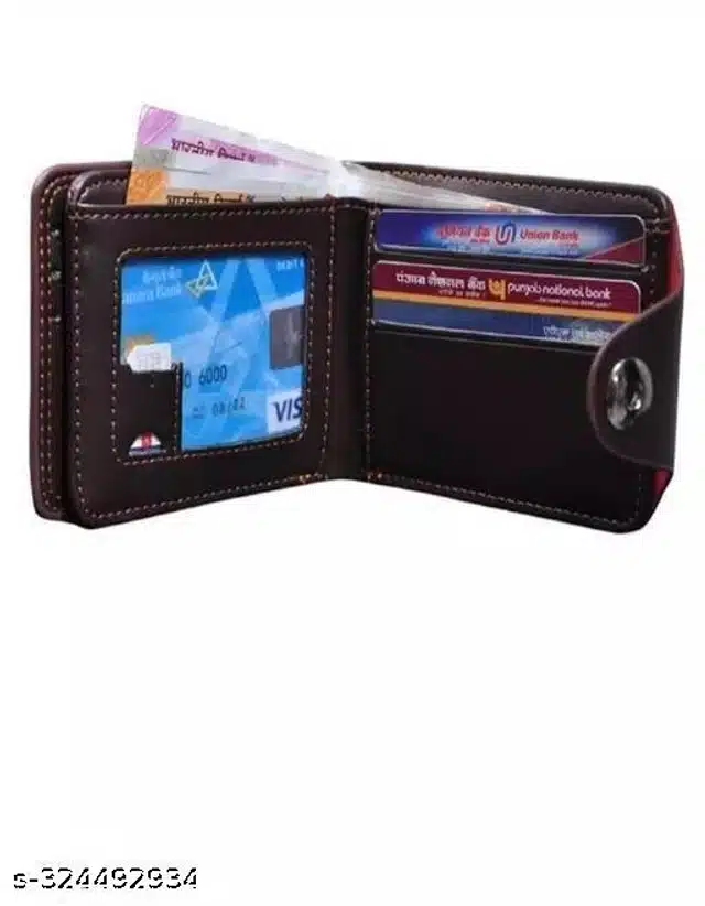 Leather Wallet for Men (Brown)