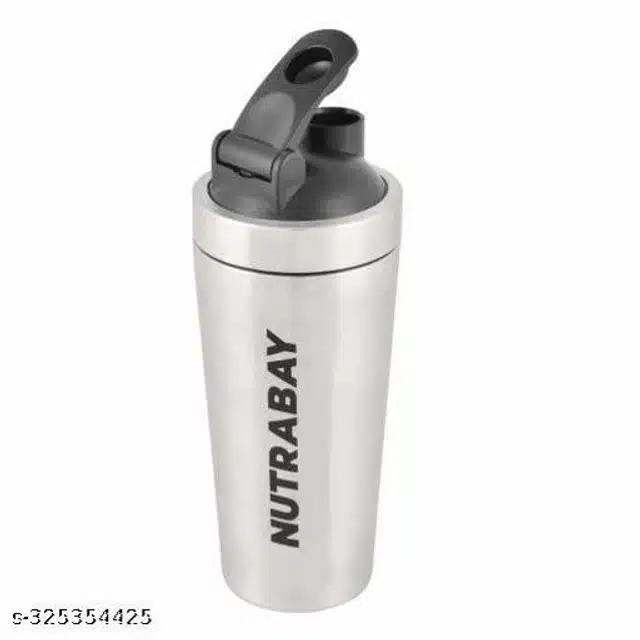 Nutrabay Silver Steel Shaker Bottle 750ml