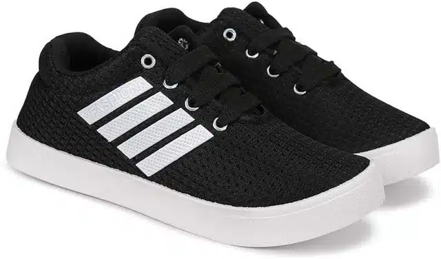 Kids Casual Sneakers Shoes (Black, 11C) (S-579)